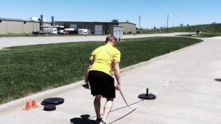 Extended Arm Pull with Sled