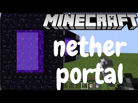 Hoe maak je een nether portaal in minecraft