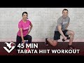 45 Min Tabata HIIT Workouts for Weight Loss & Strength - Full Body Workout at Home with Weights