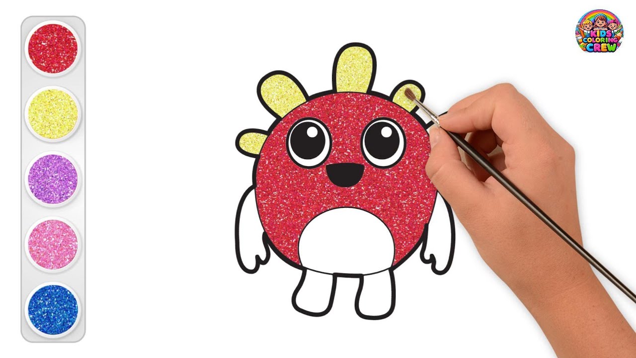 how-to-draw-color-a-cute-monster-the-easiest-way-for-kids-youtube