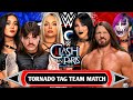 Roxanne & Dirty Dominik & Liv Morgan Vs Rhea & AJ Styles & Asuka Tag Team Match WWE Clash In Paris