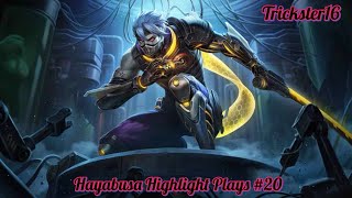 MLBB HAYABUSA HIGHLIGHT PLAYS #20 (BUFFED HAYABUSA IS FINALLY BACK IN META) | MAY 8, 2024