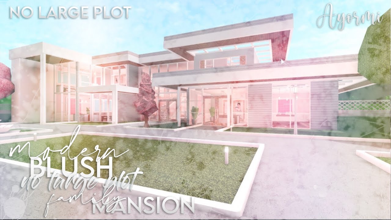 Roblox Bloxburg Spring Modern Floral Blush Aesthetic Eco Family Mansion 2 Story Build Tour Youtube - roblox cylito inventory