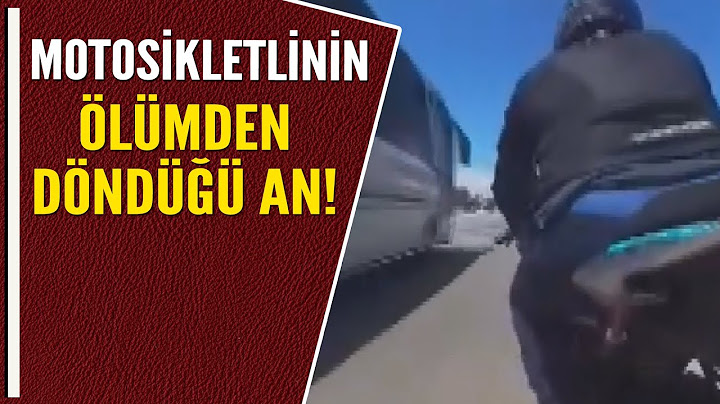 MOTOSİKLETLİNİN ÖLÜMDEN DÖNDÜĞÜ AN!