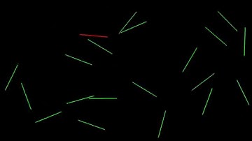 simulations of colliding rods