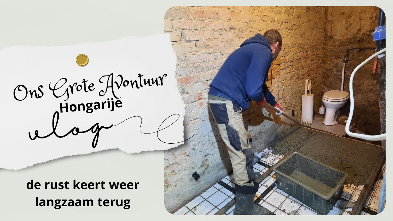Nieuwe Badkamer Vloer Storten | wonen in Hongarije #439
