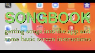 SONGBOOK - song import-sync-screen demo's screenshot 1