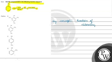 Identify compound (Z) in the following reaction sequence ....