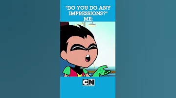 Robin Does Celebrity Impressions Teen Titans Go Cartoon Network UK Shorts Teentitansgo 
