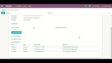 Shopify Odoo Connector Odoo