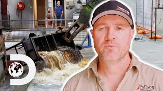 A Demolition Crew Spills "Mysterious Liquid" On The Floor | Demolition Down Under