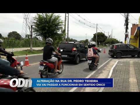 Alterações na rua Dr. Pedro teixeira: Rua vai passar a funcionar em sentido único 27 03 2026