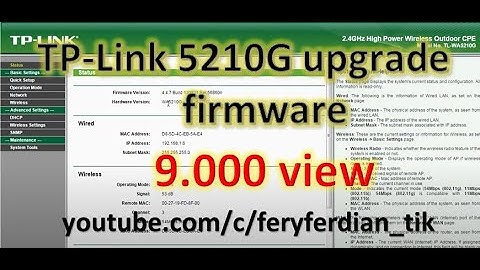TP Link 5210G upgrade firmware with file