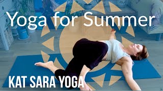 34 Minute | Cooling & Reviving Yoga For Summer | Full Body Stretch | Kat Sara Yoga screenshot 4