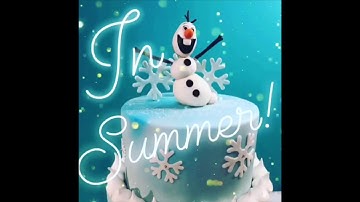 Frozen Olaf Cake