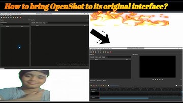 How to bring OpenShot back to its original interface??