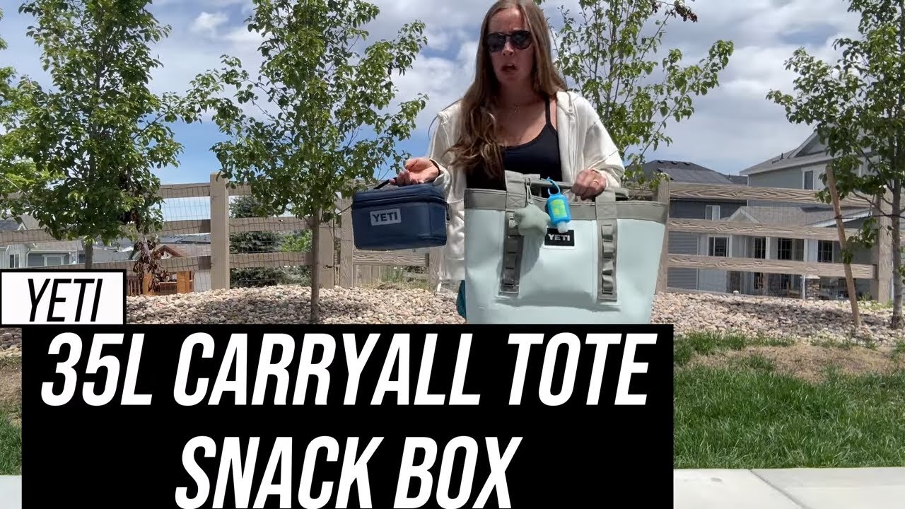 YETI 35L CarryAll Tote Bag and Insulated Snack Box For Kids