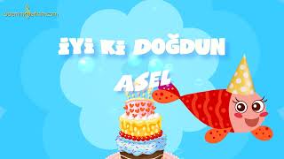 İyi ki Doğdun ASEL  - İsme Özel Kırmızı Balık Doğum Günü Şarkısı #asel Resimi