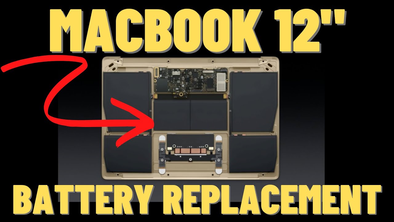 MacBook 12インチ Early 2015 バッテリー交換 - YouTube