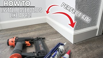 How To Install Baseboard Like A Professional With No Gaps! DIY Pro Tips And Tricks For Beginners!