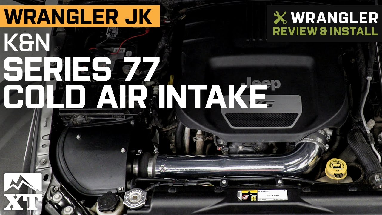 2012-2018 Jeep Wrangler JK K&N Series 77 High Flow Performance Cold Air  Intake Review & Install - YouTube