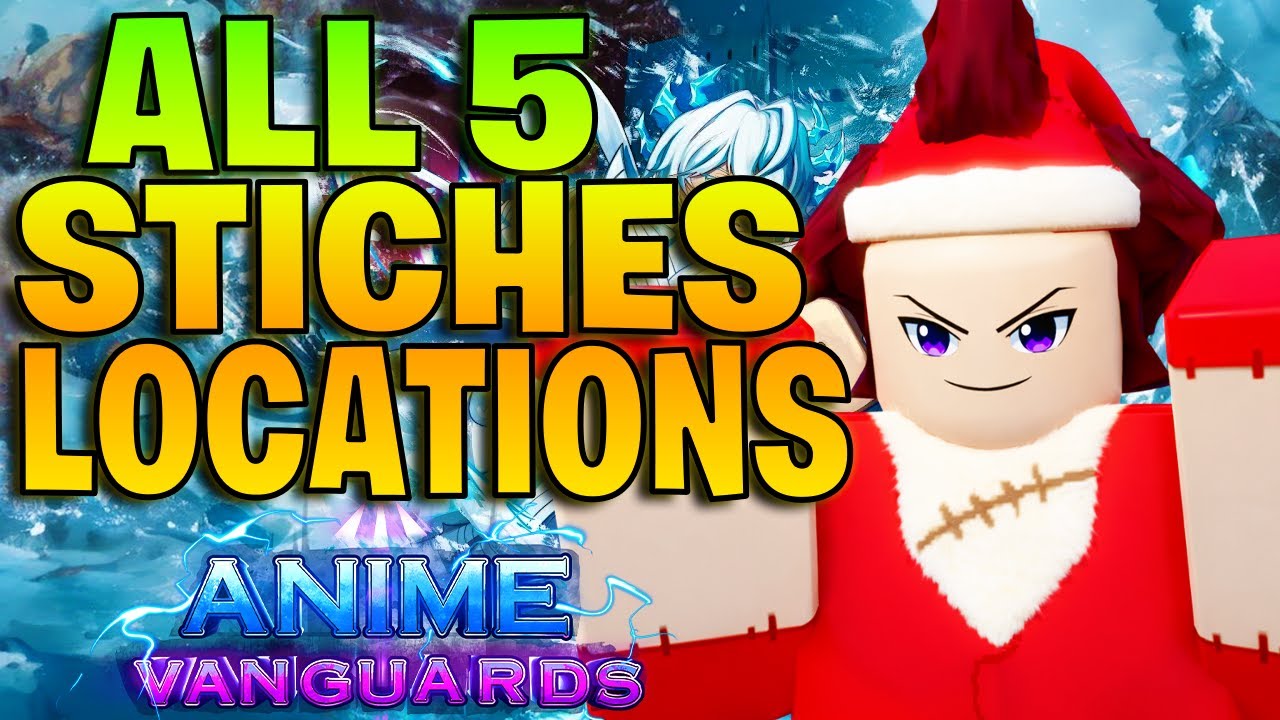 Показаны ВСЕ 5 мест расположения Стича в зимнем событии | Anime Vanguards!