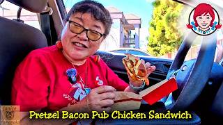 Pretzel Bacon Pub Chicken Sandwich at Wendy's #2026summermemories