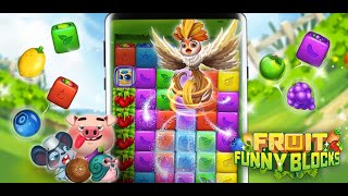 Fruit Funny Blocks: matching block puzzle game - 25 seconds landscape trailer screenshot 4