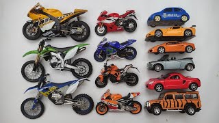 Various Diecast Model Cars & Bikes on the Floor, MotoGP Bike, Dirt Bike, Sport Bikes, Sport Cars 203