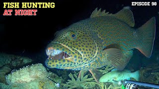 NIGHT SPEARFISHING EPISODE 98 | FISH HUNTING AT NIGHT