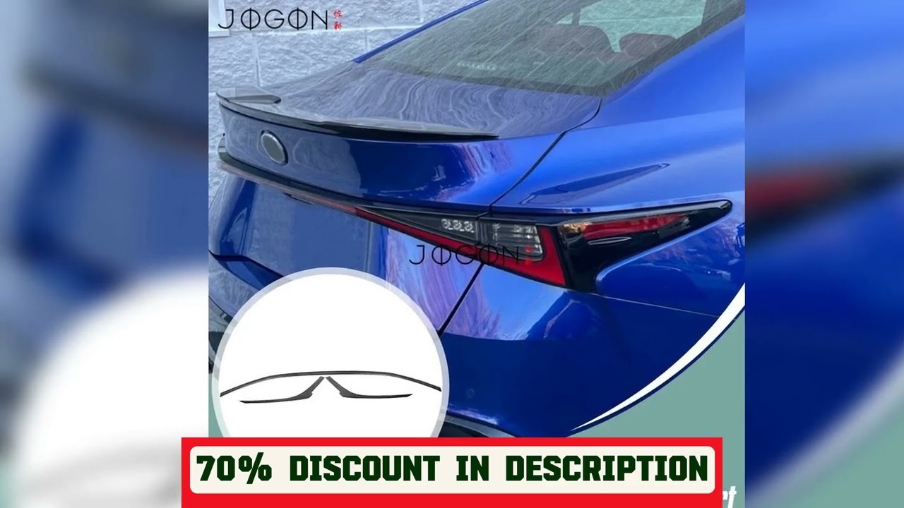 A must-have product! 3Pcs Carbon Fiber Exterior Rear Tail Light Lamp Strip Cover Trim For Lexus IS