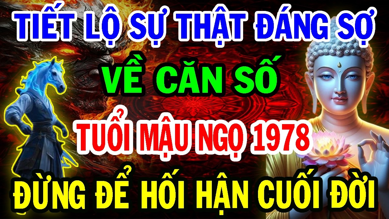 Sự Thật Đáng Sợ Về Cuộc Đời Tuổi Mậu Ngọ 1978, Tiền Vận Phải Trả Nghiệp Âm - Hậu Vận Giàu Ú Giàu Ụ.