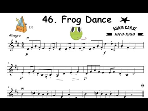 46  Frog Dance for violin and piano, Adam Carse