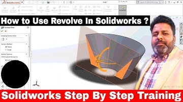 How to use revolve command in solidworks 2020? full tutorial in hindi.