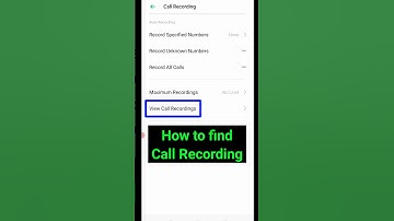 Where is the call recording saved? In which file is the call recording saved?