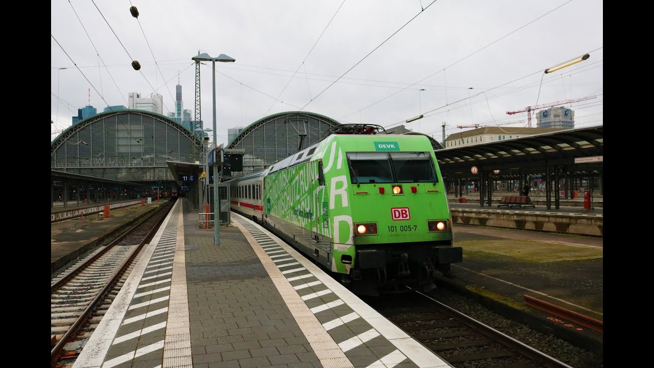 [Werbelok] DB Fernverkehr 101 005-7 DEVK als EC219 in Frankfurt am Main ...