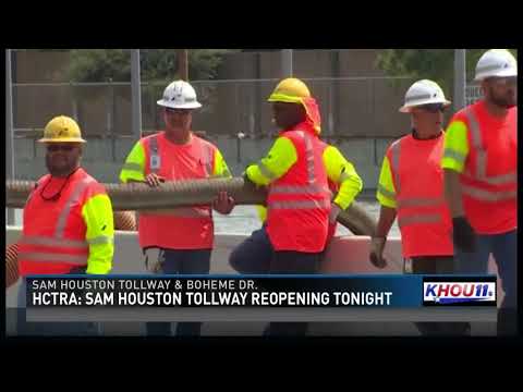 HCTRA: Sam Houston Tollway reopening