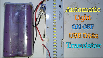 How to make 3v-25v auto ON OFF LED light | diy dark sensor | D882 transistor use | LDR Project