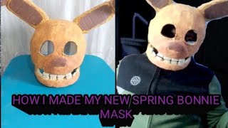How i made my new spring bonnie mask.Full tutorial.(Fnaf)