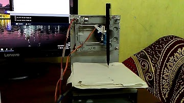 How to make Mini CNC plotter machine at home using Arduino, L293d Motor shield & old DVD drive
