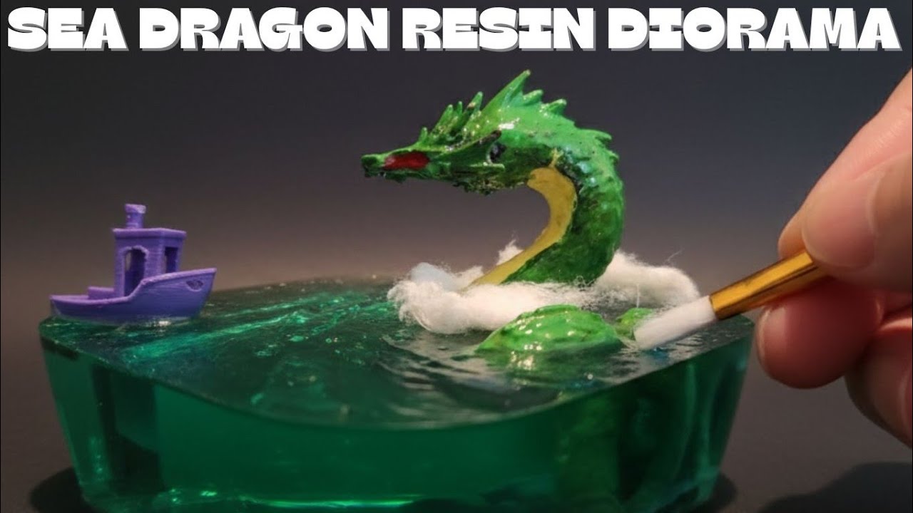 How I Made a Sea Dragon Resin Ocean Diorama | Epoxy Resin Art