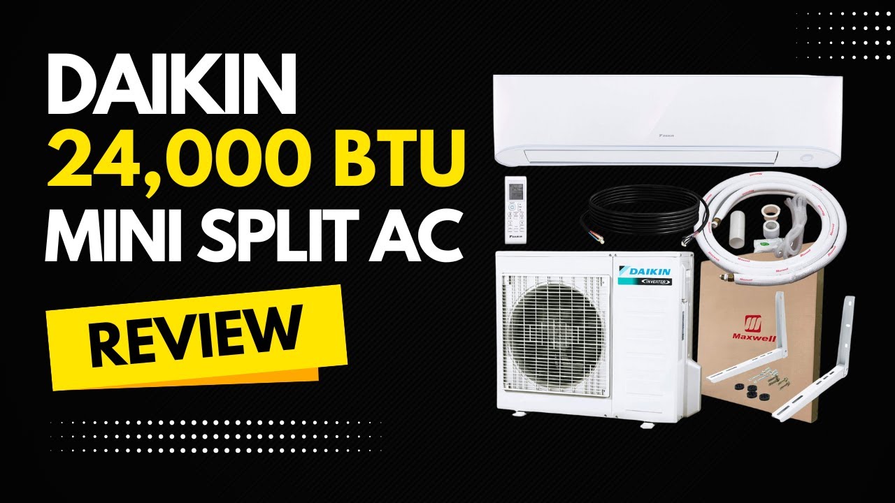 DAIKIN 24,000 BTU Mini Split AC Review - YouTube