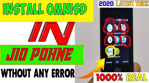 how to install omnisd without any error in jio phone || install omnisd without any error  ||
