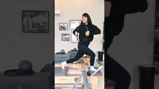 My workout! #pilates #pilatesreformer #workout #reformerstudio #melissabellydance