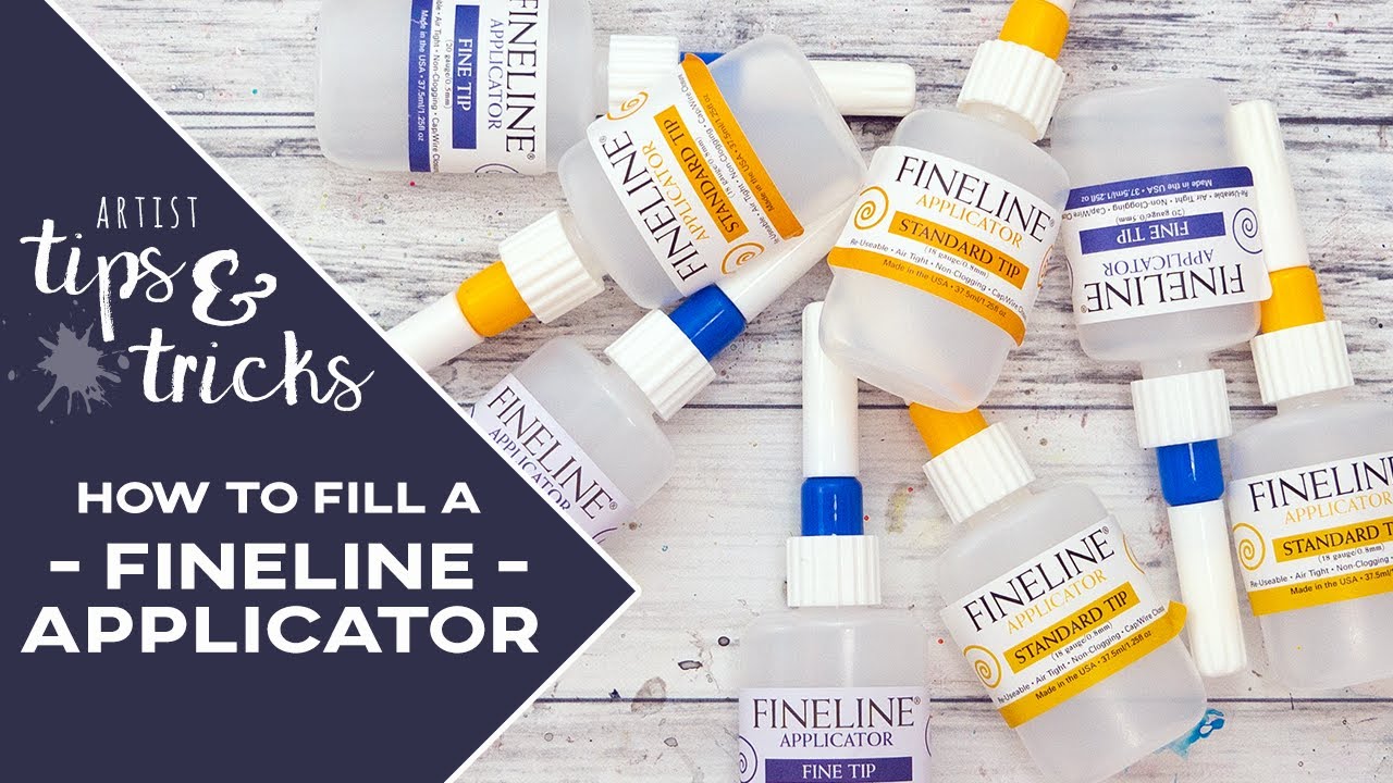 3 tips for masking fluid bottle - FINELINE applicator 