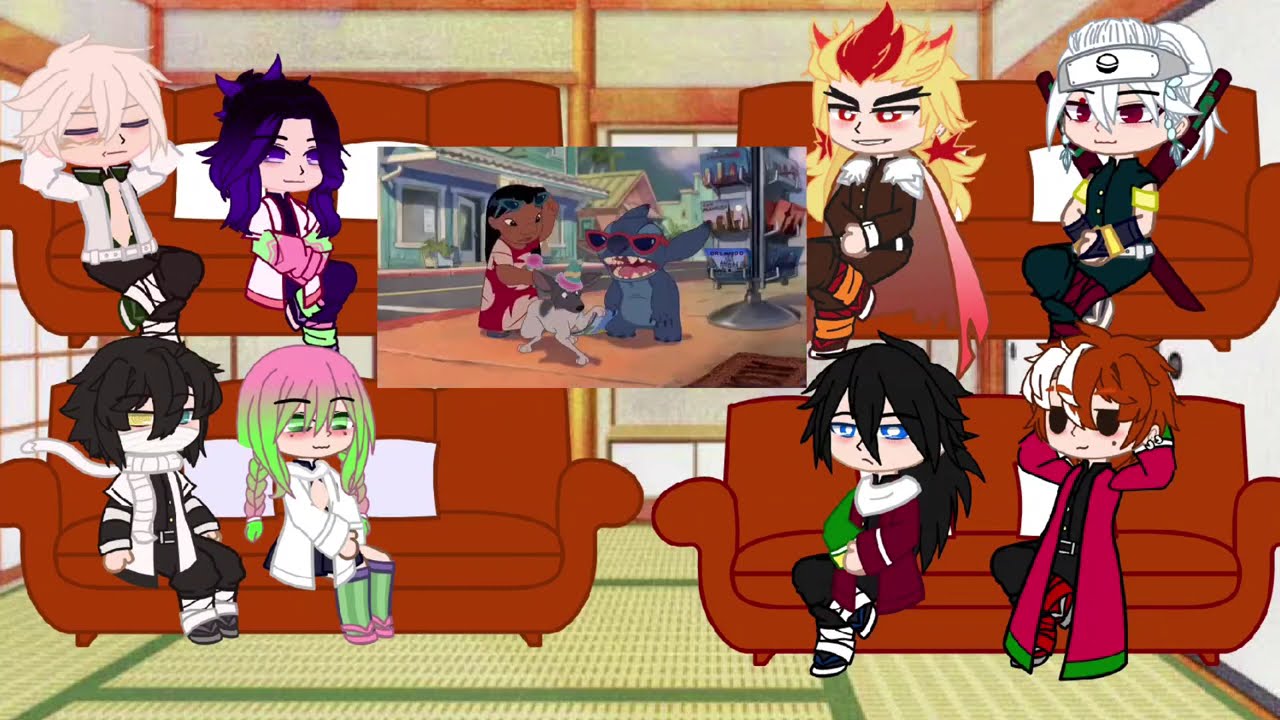 Реакция Хашира (+М!Т/И) на Стича или 626. Звёздный Капитан