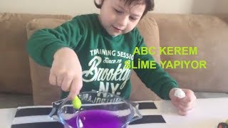 Kırtasiye malzemeleriyle SLİME nasıl yapılır?,EFE ile KEREM