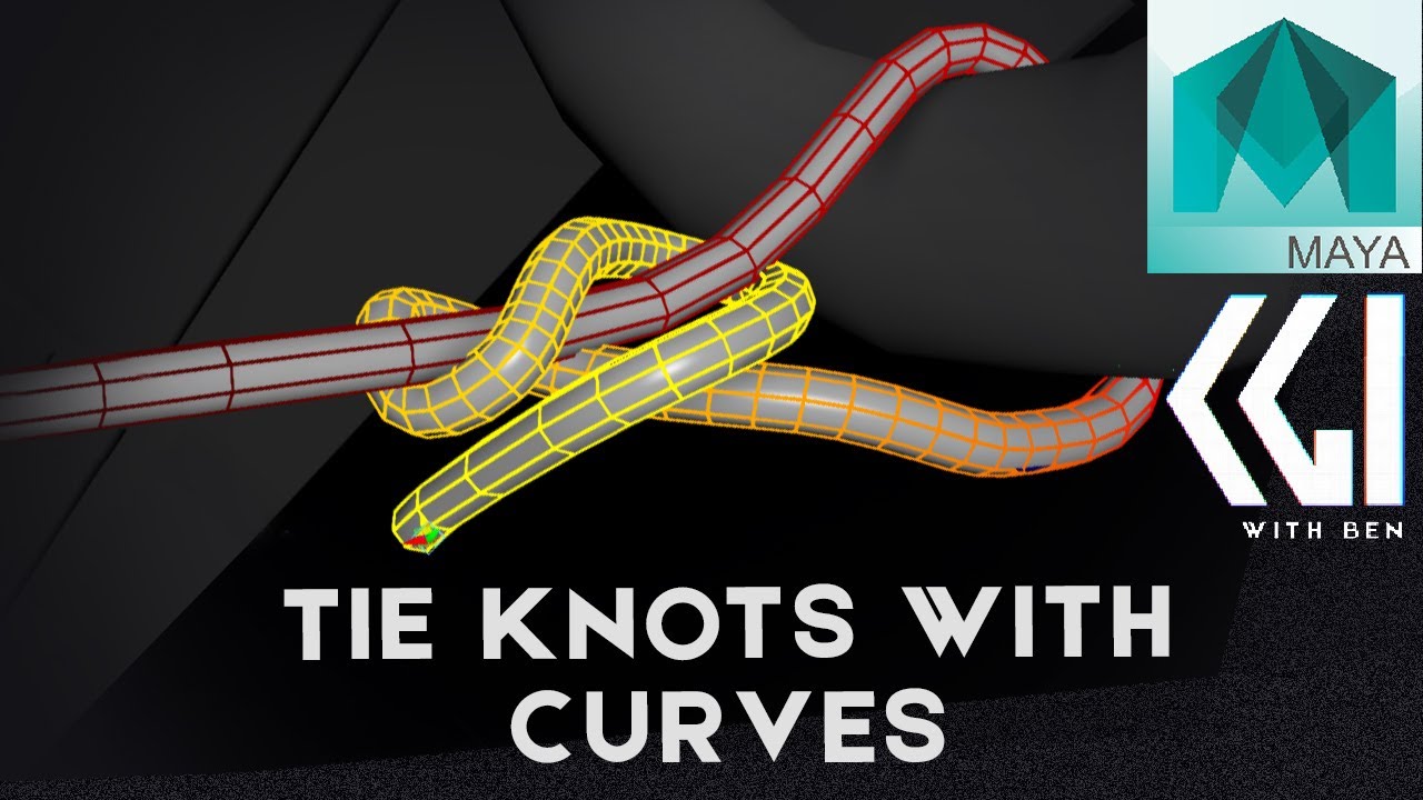 How to tie a knot and draw curves onto geometry in Maya YouTube