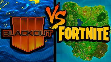 (ACTUAL MEASUREMENTS) Fortnite Map SIZE VS Blackout Map SIZE "BO4"