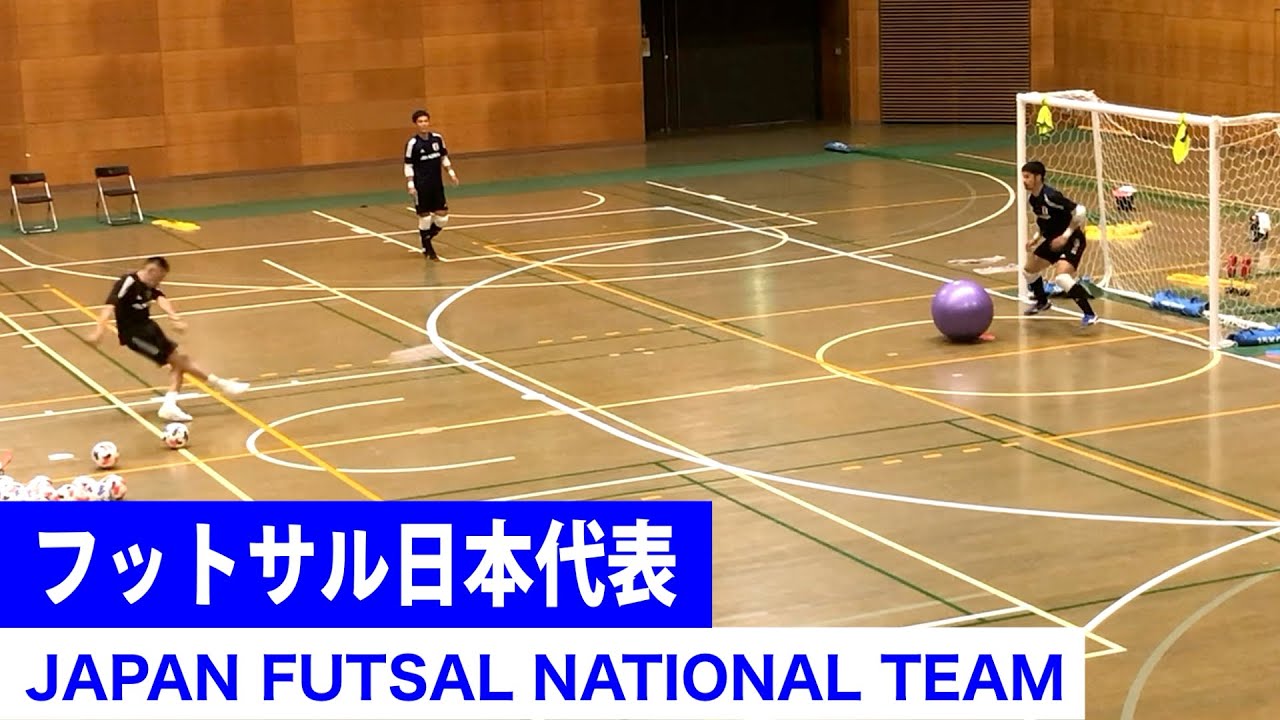 フットサルにバランスボール 日本代表gk練習 Japan Futsal National Team Training Camp Youtube